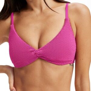 Good American Always Fits Sculpt Twist Bikini Top - NWT - Size 4 (XL)